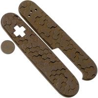 Bild für Daily Customs 91.3 Wabenförmiges 3D BS-Muster, Rostiges Titan P10012444 Victorinox Griffschalen