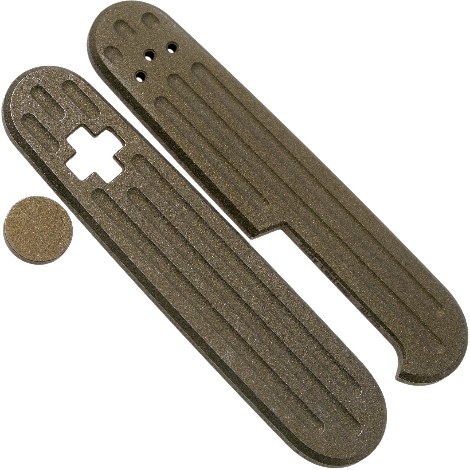 Okładziny Victorinox Daily Customs 91.3 Fluted Pattern, Rusty Titanium P10012445