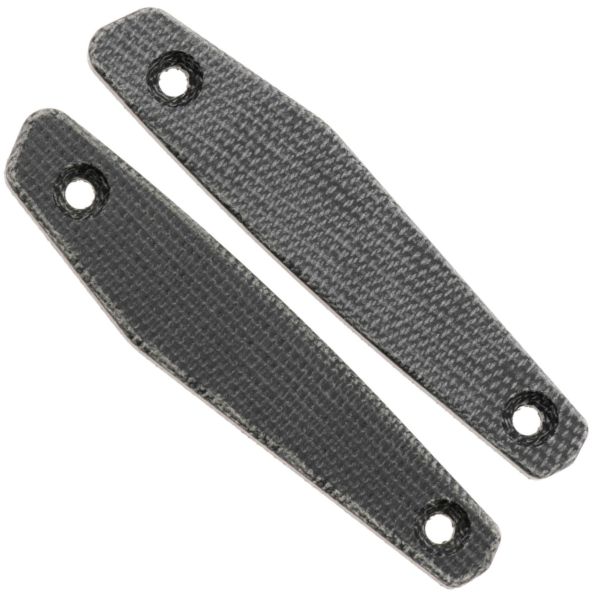 Daily Customs AK1 Inlays P10012627, Plain Black Canvas Micarta, inlay set