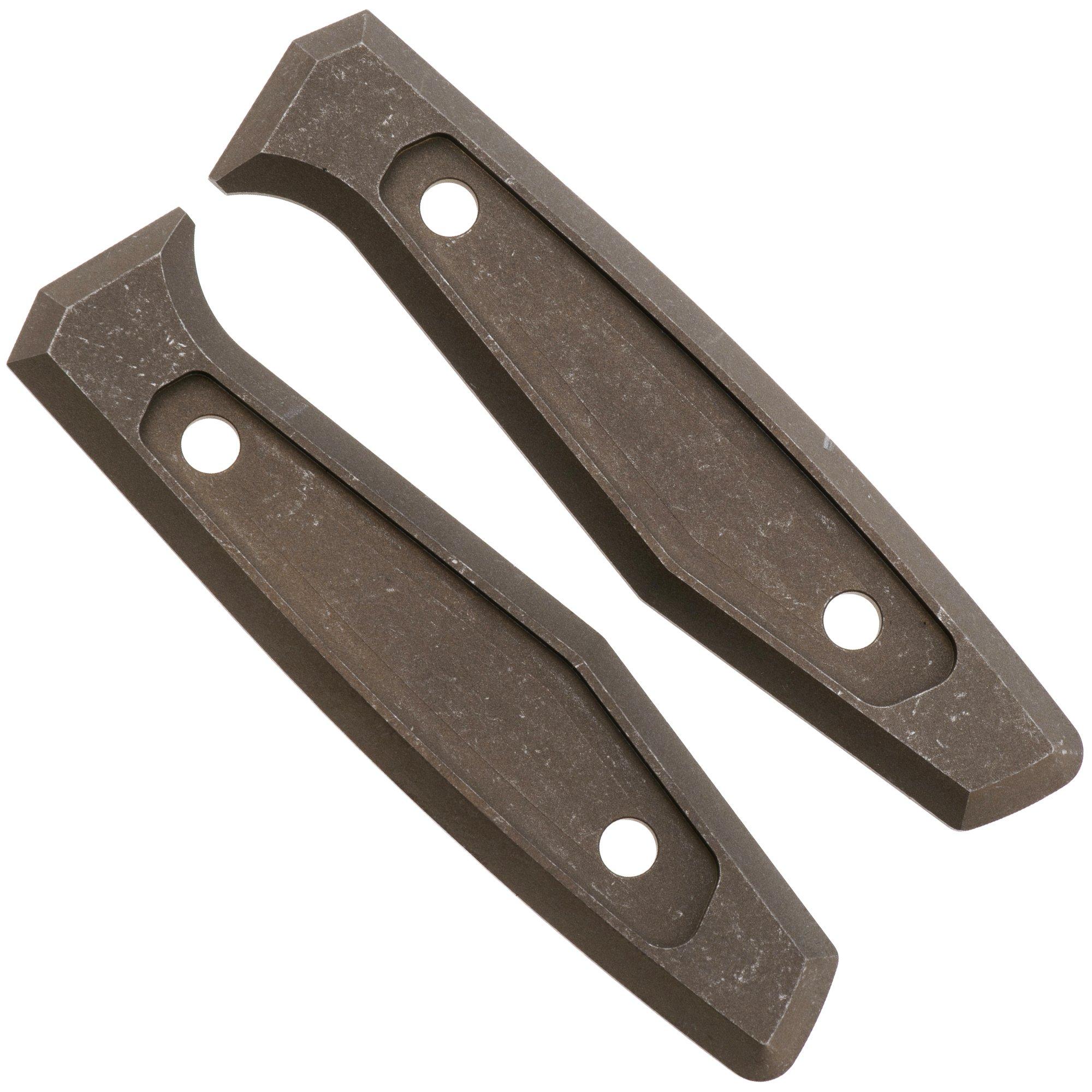 Daily Customs AK1 Scales P10012643, Rusty Titanium Inlay handle scales