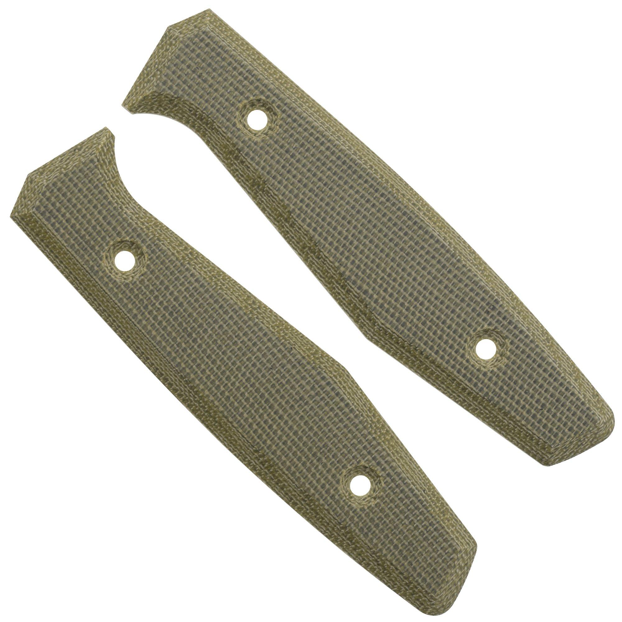 Okładziny Daily Customs AK1 Scales, Plain Green Canvas Micarta