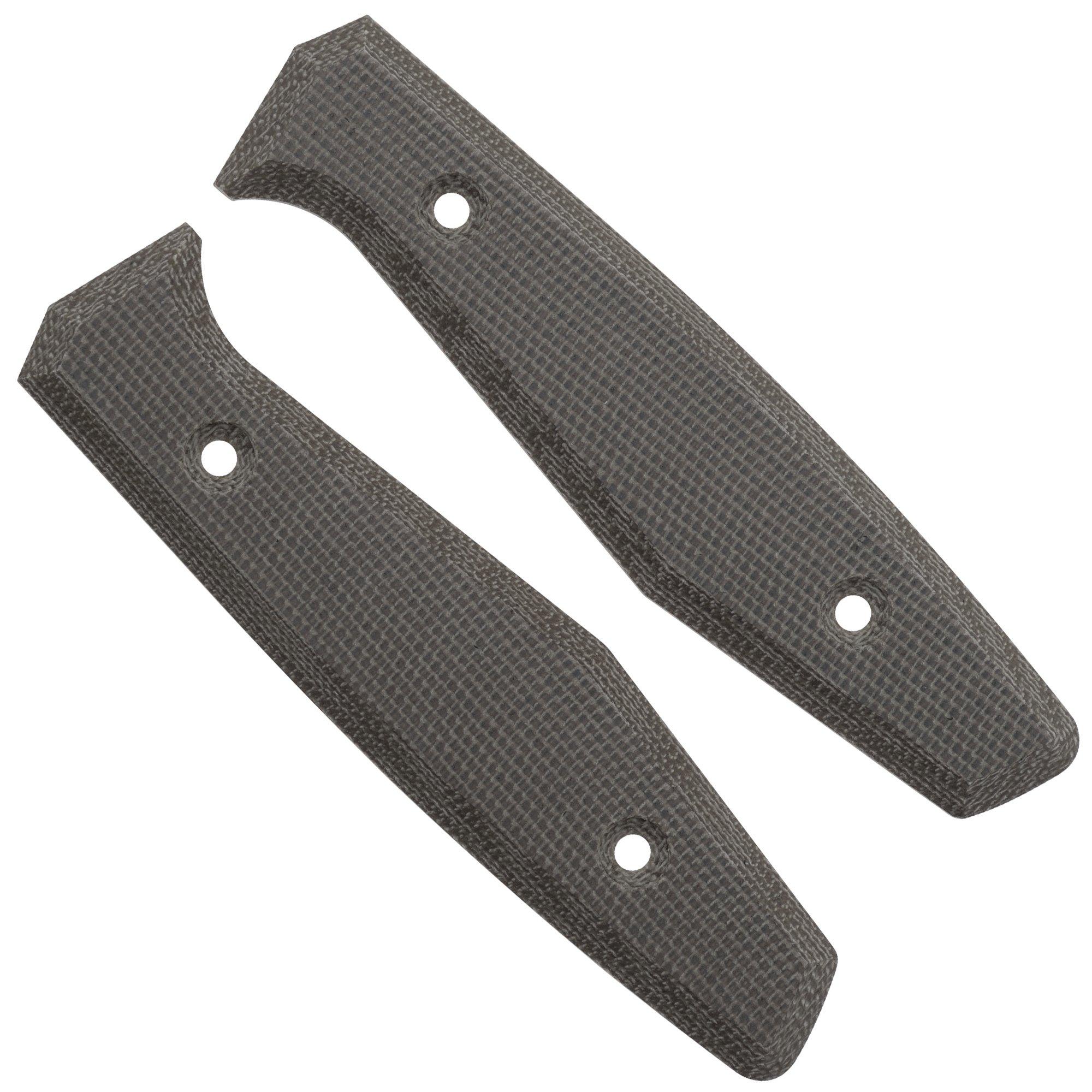 Okładziny Daily Customs AK1 Scales, Plain Black Canvas Micarta
