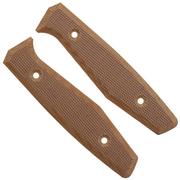 Daily Customs AK1 Scales, Plain Natural Canvas Micarta plaquettes de manche