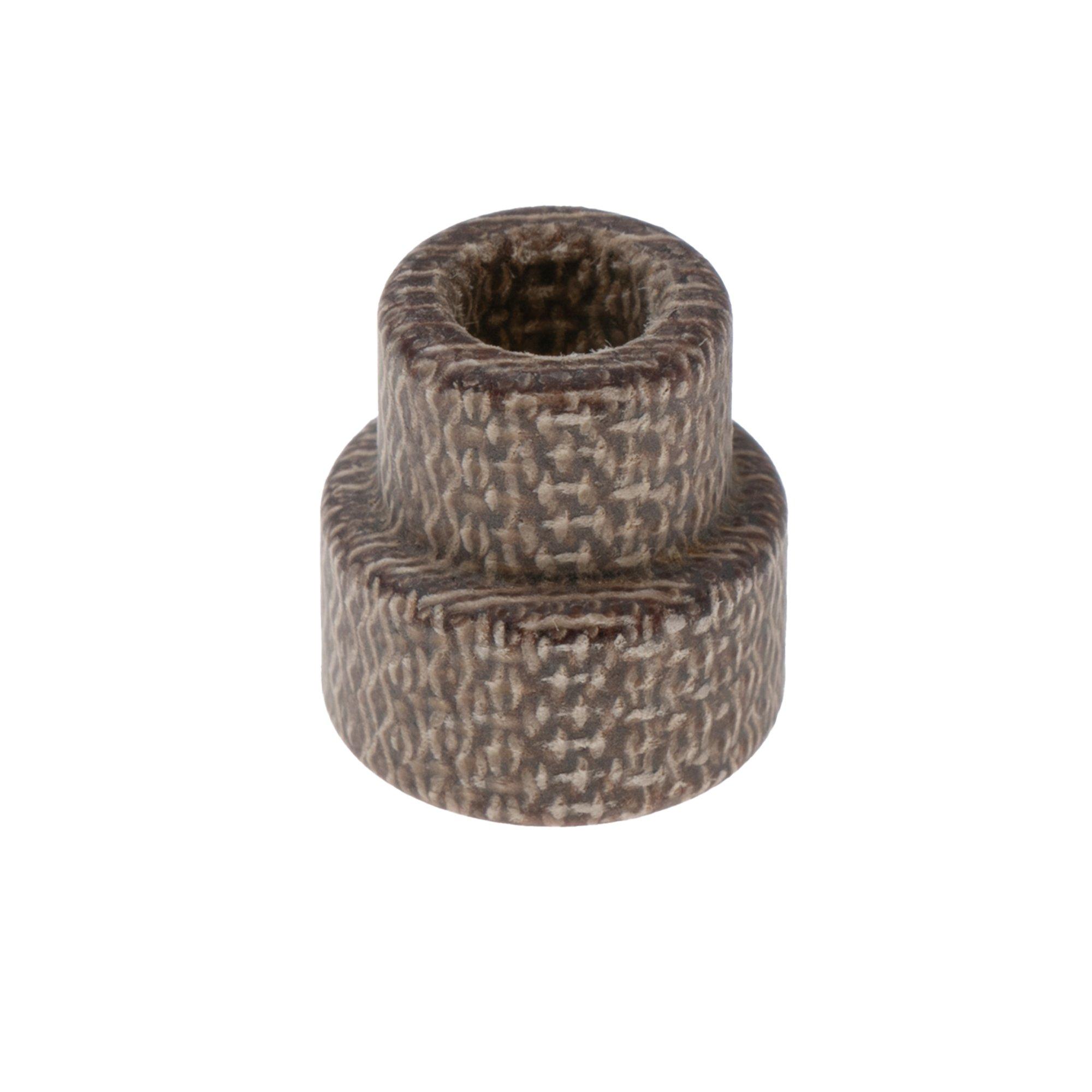 Daily Customs Simple Bead Plain Canvas Micarta Natural, marrón claro