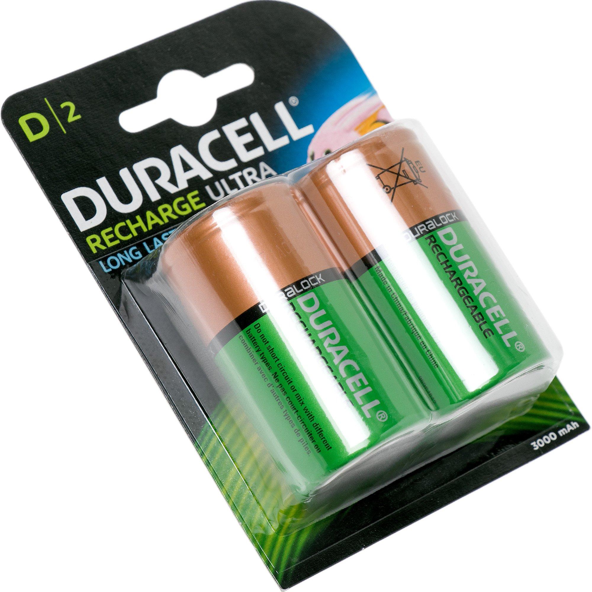 Tenslotte Nucleair Rechthoek Duracell rechargeable D-cell batteries, 2-piece | Advantageously shopping  at Knivesandtools.com