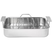 Afbeelding voor Demeyere Industry 5, 1005315 rechthoekige RVS braadslede met rooster, 39 x 33 cm