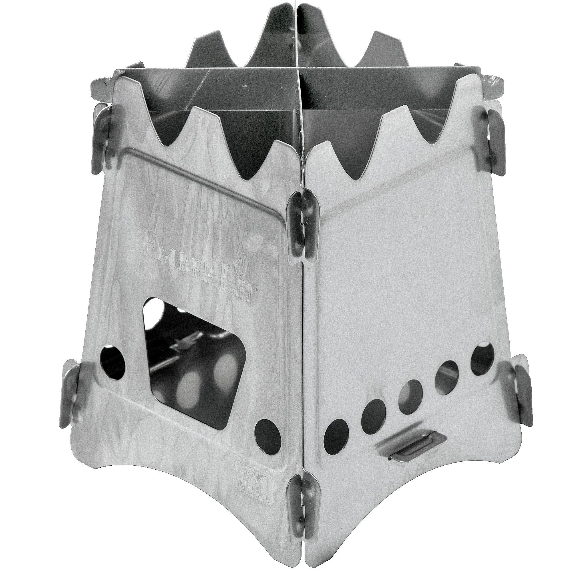 COSTWAY Outdoor Rocket Oven, 2 Cooking Surfaces with Viewing Window and