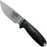 ESEE Model 3 S35VN 3D Black G10 faca de sobrevivência 3PM35V-001 bainha preta + clipe para cinto