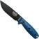 Image pour ESEE Model 4 Black Blade 3D Blue-Black G10 couteau de survie 4PB-008  étui noir + clip de poche