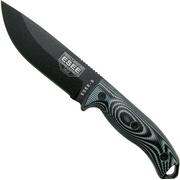ESEE Model 5 Black Blade 3D Grey-Black G10 cuchillo de supervivencia 5PB-002 funda de kydex + clip plate