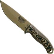 ESEE Model 5 Dark Earth Klinge 3D Kojoten-Schwarzes G10 Survivalmesser 5PDE-005 Kydexscheide +Klemmplatte