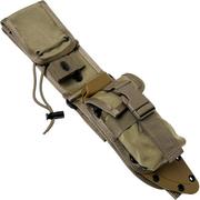 ESEE model 6 bainha com MOLLE-compatible, Pouch, MBSP-K Coyote Brown