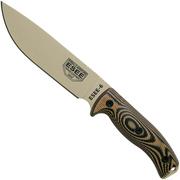 ESEE Model 6 Desert Tan Blade 3D Coyote-Black G10 faca de sobrevivência 6PDT-005 bainha preta + placa de clipe