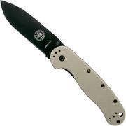ESEE Avispa pocket knife, black D2 blade, Desert Tan handle BRK1302DTB