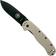 Image pour ESEE Avispa couteau de poche, black D2 blade, Desert Tan handle BRK1302DTB