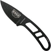 ESEE Candiru Black CAN-B nekmes met zwarte schede + riemclip