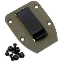 Image for ESEE belt-clip plate for Model 3 & 4 sheaths, OD-Green