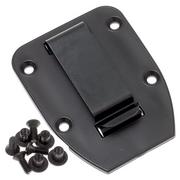 ESEE belt-clip plate for Model 3 & 4 sheaths, black