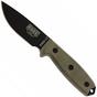 Image for ESEE Model 3 survival knife 3MIL-P-B black sheath + belt clip and MOLLE-back