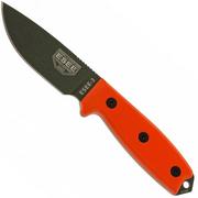 ESEE Model 3 OD blade, orange handle 3P-KO-OD survival knife without sheath