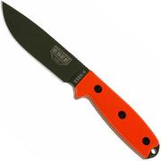 ESEE Model 4 OD blade, orange handle 4P-KO-OD survival knife without sheath
