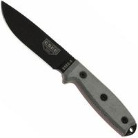 Image for ESEE Model 4 black blade, grey handle 4P-KO survival knife without sheath