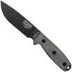 ESEE Model 4 black blade, grey handle 4P-MB avec étui coyote + clip et MOLLE-back