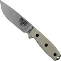 Bild für ESEE Model 4 Plain Edge S35VN, Canvas Micarta Griff 4P35V mit Scheide + Clip