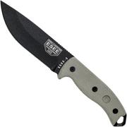 ESEE Model 5 Black blade, Desert Tan Handle 5P-BK con funda kydex + clip de cinturón