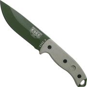 ESEE Model 5 OD blade, desert tan handle 5P-KO-OD survival knife without sheath