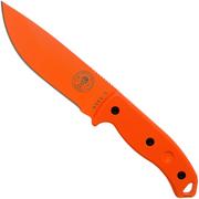 ESEE Model 5 Orange 5POROR G10 faca de sobrevivência com bainha de kydex + clipe de cinto