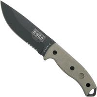 Image pour ESEE Model 5 Tactical Gunsmoke, desert tan handle 5S-TG avec étui kydex + clip ceinture