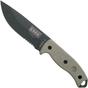 Imagen para ESEE Model 5 Tactical Gunsmoke, Desert Tan Handle 5S-TG con funda kydex + clip de cinturón