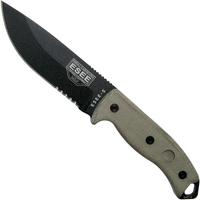 Image pour ESEE Model 5 Serrated black blade 5S couteau de survie avec étui kydex + clip ceinture