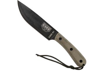 ESEE Model 6HM coltello bushcraft Modified Handle, fodero in pelle