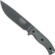 ESEE Model 6 Tactical Gunsmoke, grey handle 6P-TG with black sheath + belt clip