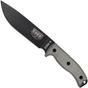 Afbeelding voor ESEE Model 6 black blade, grey handle 6P met bruine schede + riemclip