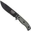 Nóż survivalowy ESEE Model 6 Serrated 6S, brązowy pokrowiec + klips do paska