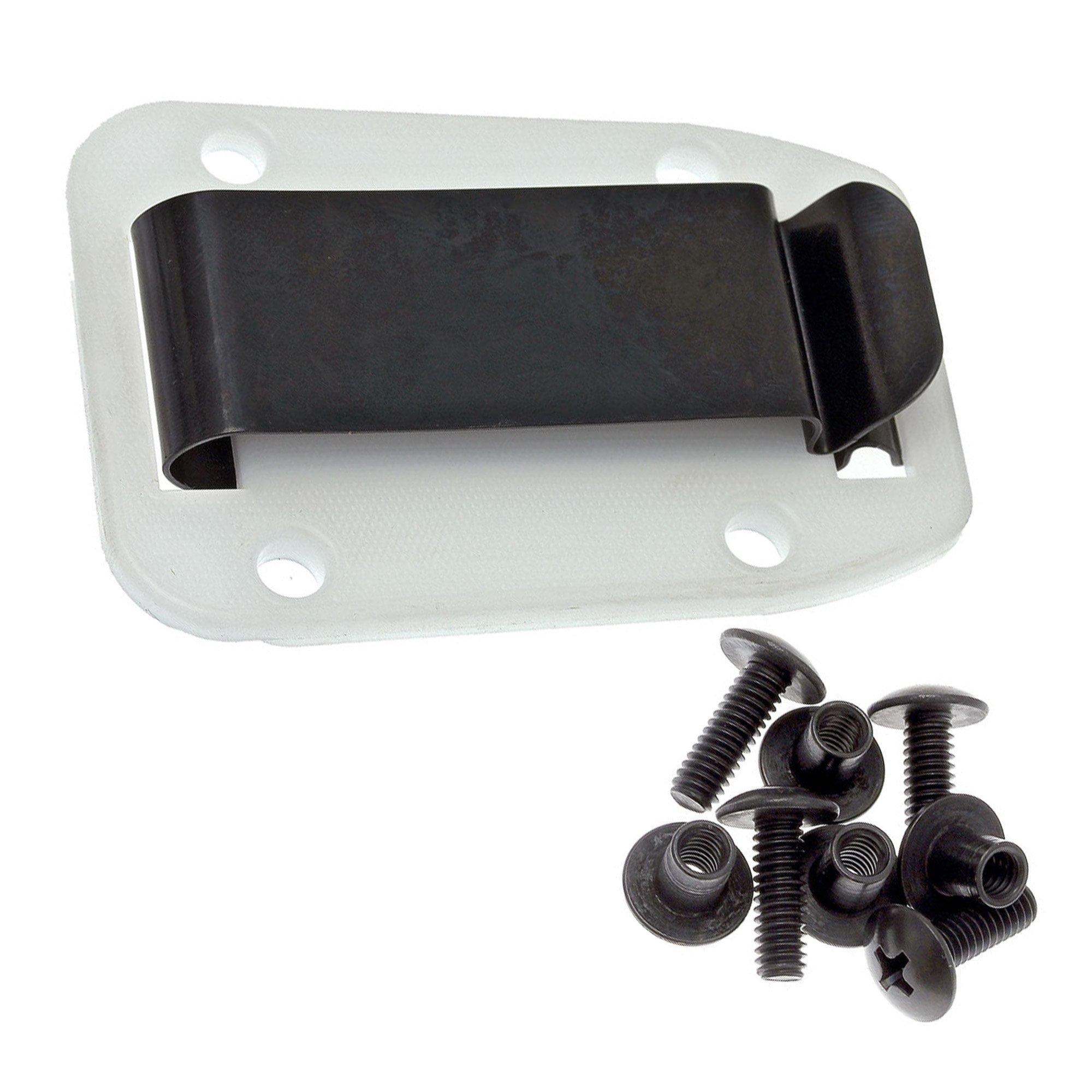 ESEE belt clip for Izula sheaths IZBC, clear/white