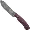 ESEE JG5, ESEE-JG5-LM, 1095 Stone Washed Black Oxide, Burgundy Linen Micarta, outdoor knife, James Gibson design
