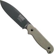 ESEE Laser Strike Tactical Gunsmoke LS-PTG survival knife with kydex sheath + belt clip