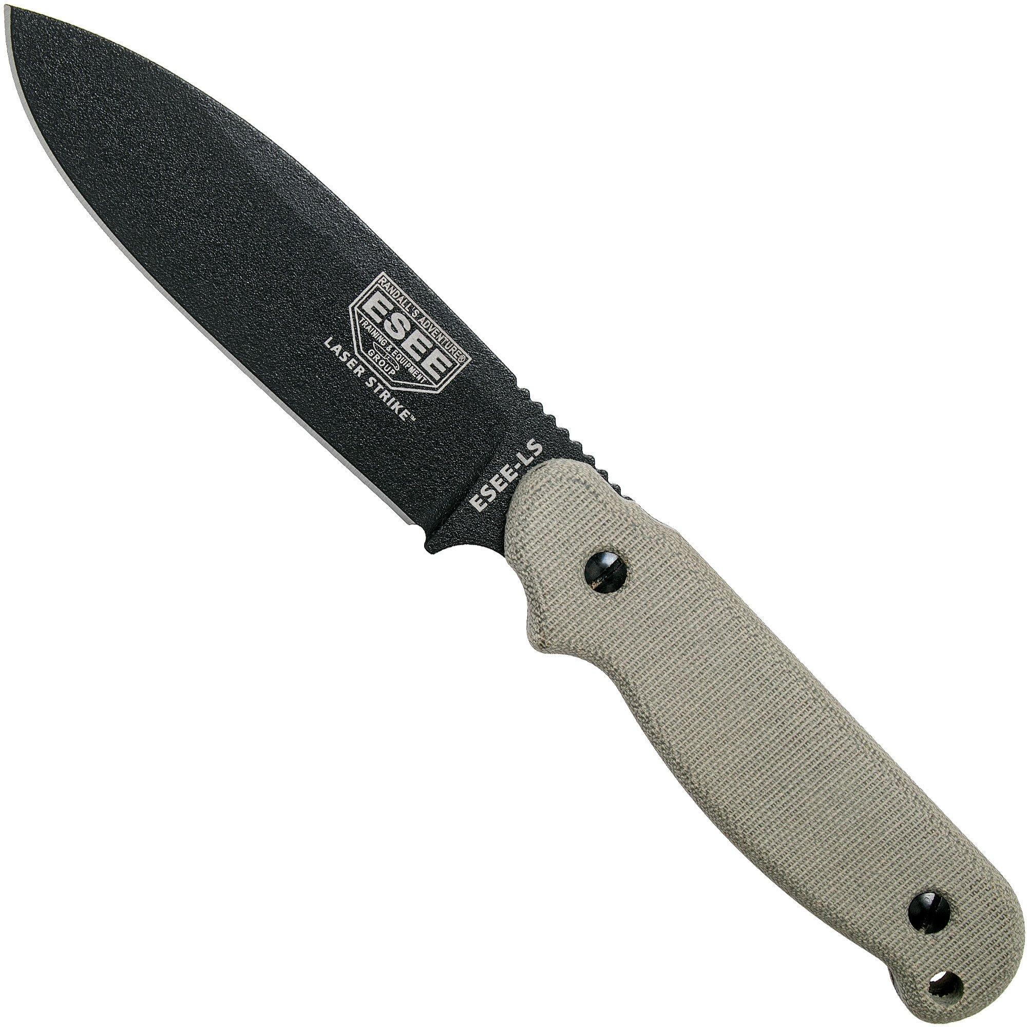 Nóż survivalowy ESEE Laser Strike LS-P, pokrowiec kydex + klips do paska