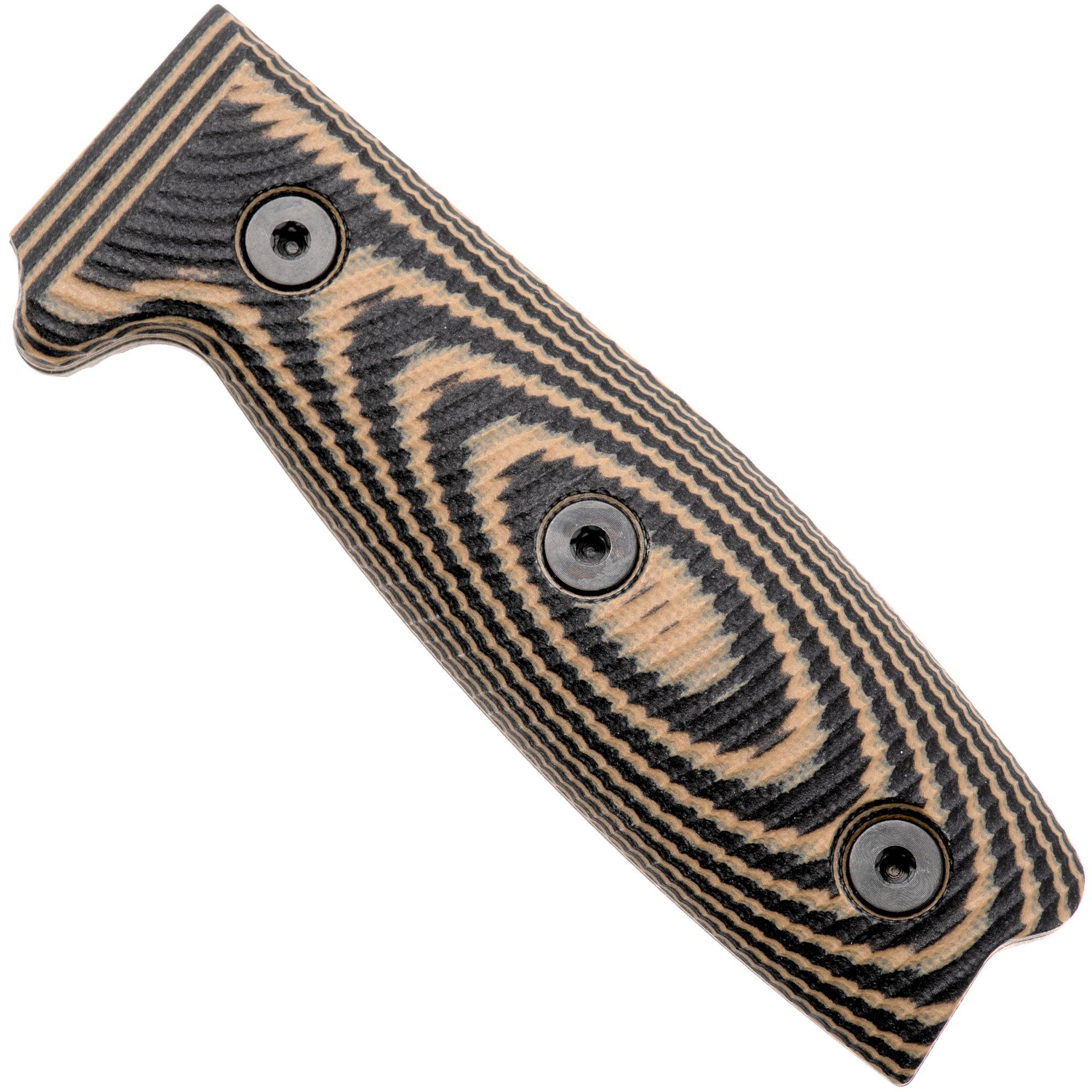 ESEE-3 Scales EE-ESEE3-3D-005, 3D Coyote Black G10, handle scales