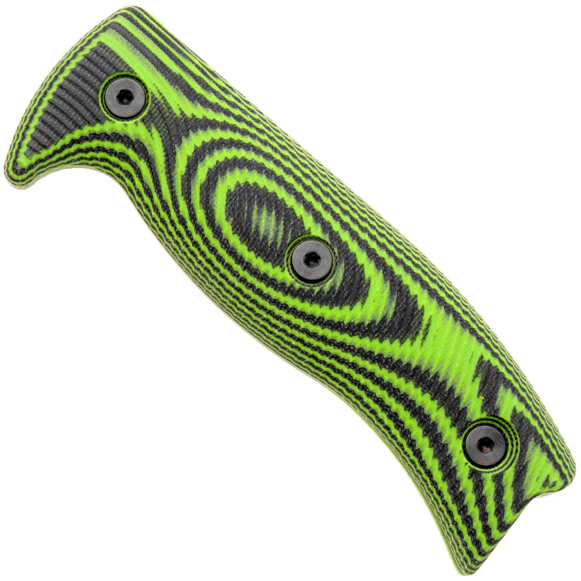 ESEE-6 Scales EE-ESEE6-3D-007, 3D Neon Green Black G10, Griffschalen