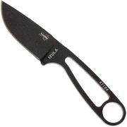 ESEE Izula Black IZULA-B couteau de cou avec étui noir + clip ceinture