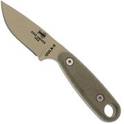 ESEE Izula II Desert Tan IZULA-II-DT couteau de survie avec étui noir + clip ceinture