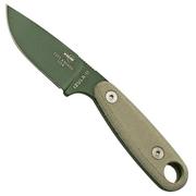 ESEE Izula II OD Green IZULA-II-OD couteau de survie avec étui noir + clip ceinture