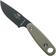 Image for ESEE Izula II Tactical Gunsmoke IZULA-II-TG neck knife with black sheath + belt clip