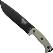 ESEE Junglas 2 Black, JUNGLAS-II cuchillo de supervivencia, funda kydex, compatible con MOLLE