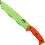 ESEE Junglas Venom Green, JUNGLAS-VG survivalmes kydex schede + MOLLE-back